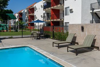 Gated pool and sun deck